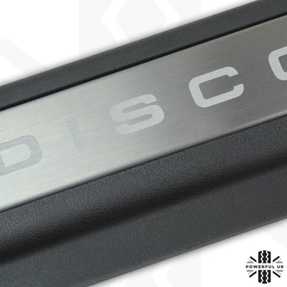 Interior Front Door Sill Scuff Plates - Ebony Black - for Land Rover Discovery Sport