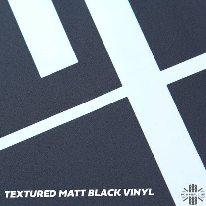 Door/Side Vent Decal Kit - '110' - Matte Black for Land Rover Defender L663