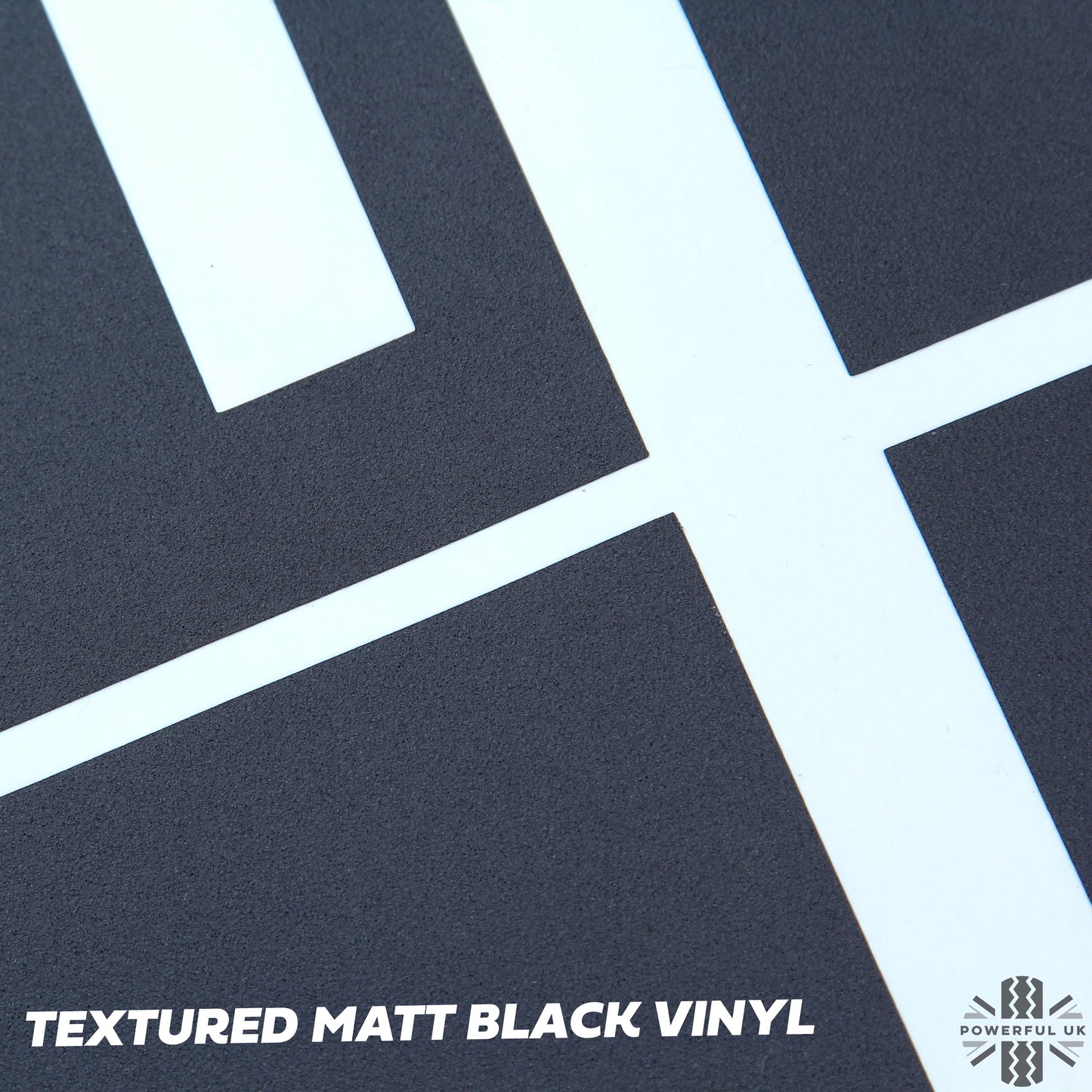 Side Panel Decal Kit - 'Rotated 90' - Matte Black for Land Rover Defender L663(90)