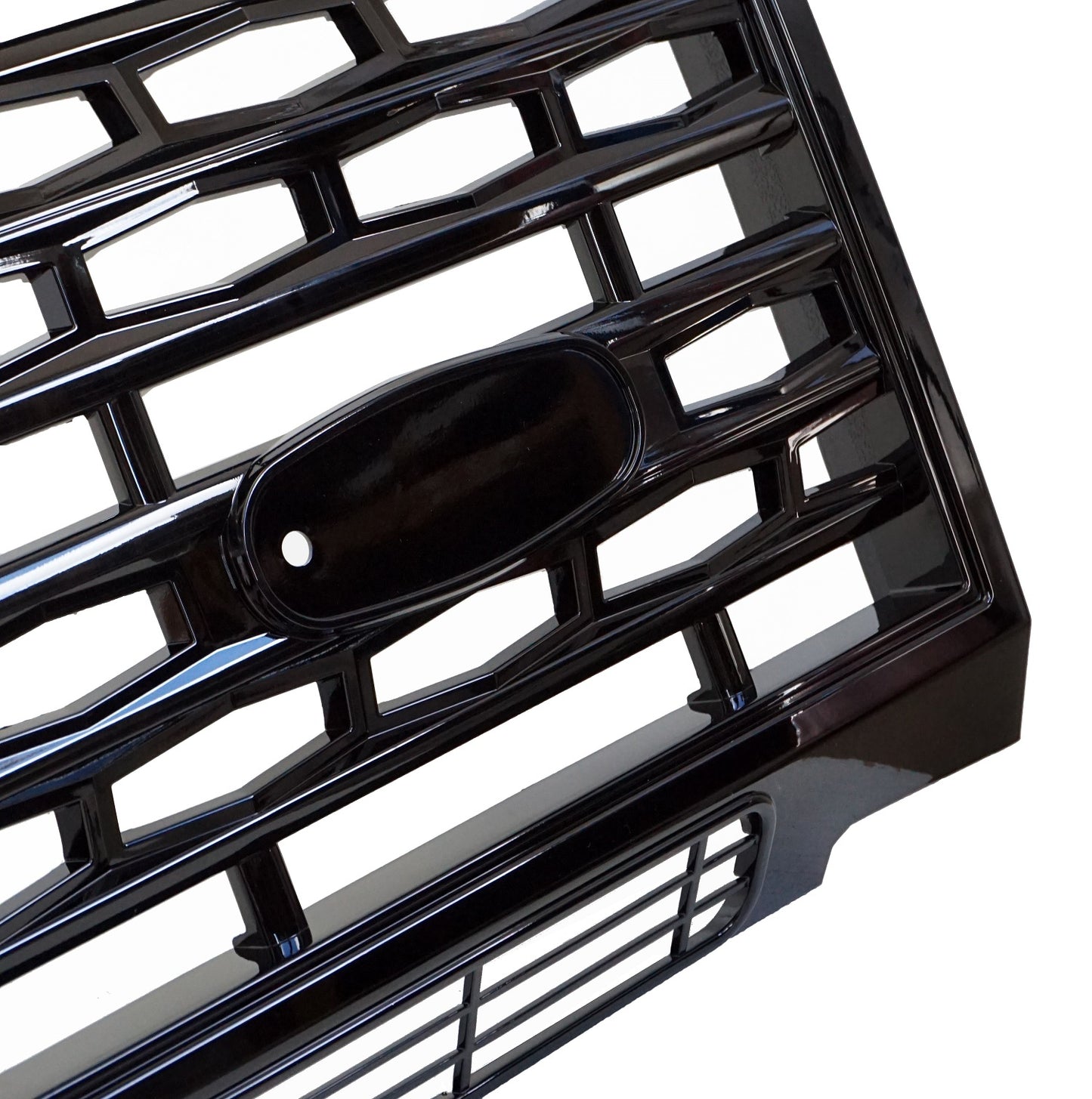Adventurer Style Front Grille - Gloss Black - for Land Rover Defender