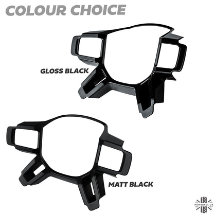 Steering Wheel Spoke Cover - Matt Black - for Land Rover Defender L663