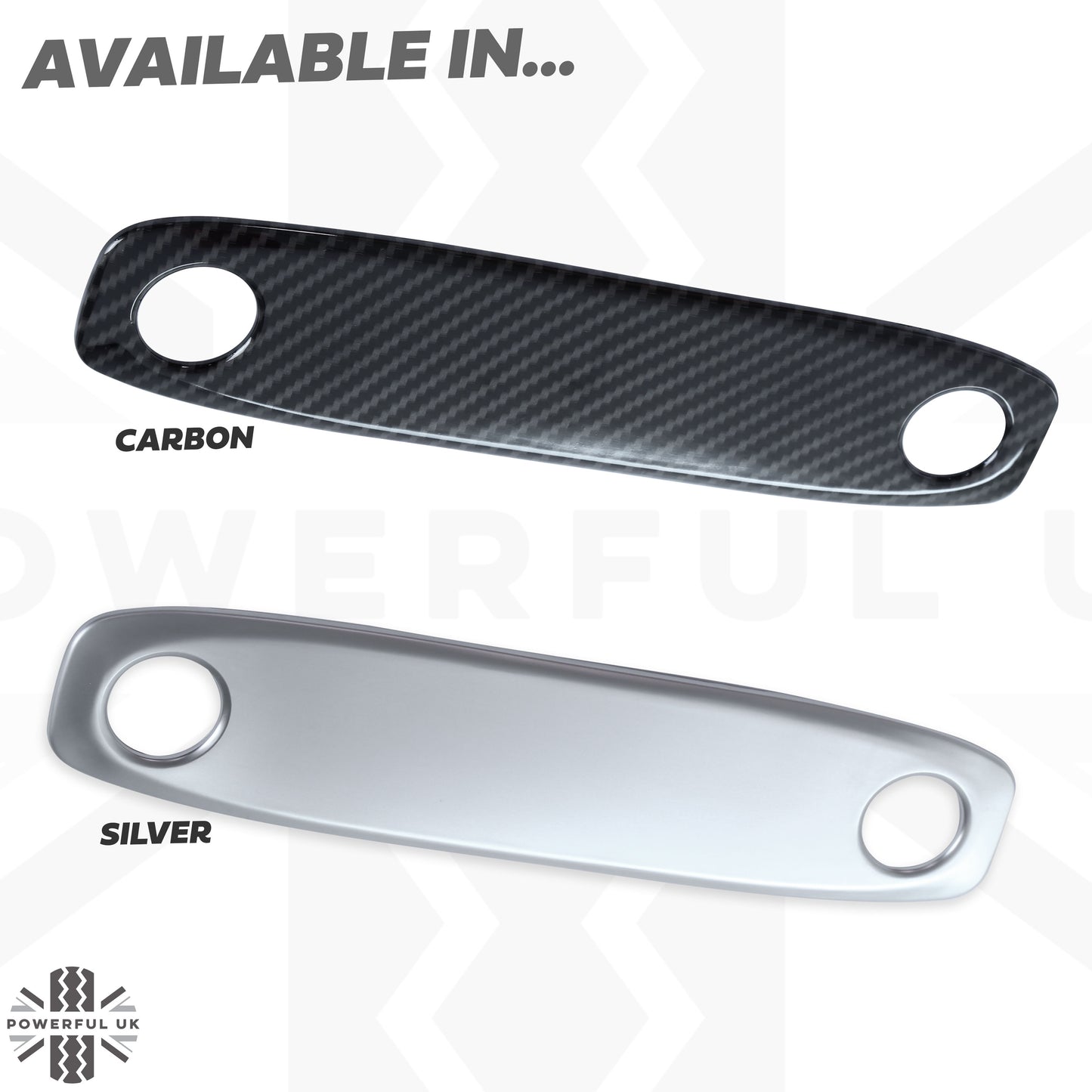 2x Roof Light Covers in Carbon Fibre for Tesla Model 3