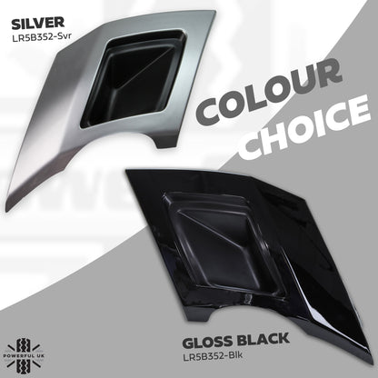 Rear bumper Twin Exhaust trims in Silver for Land Rover Discovery 5 (2017-20) HSE dynamic