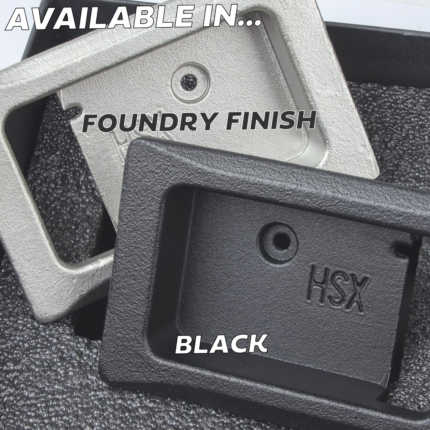 2x Door Handle Bowls for Land Rover Classic Defender - Foundry Finish