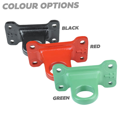 Tow Loop Upgrade Kit D - Black Loops + Chequer Surrounds (Slim Type) for Land Rover Defender L663