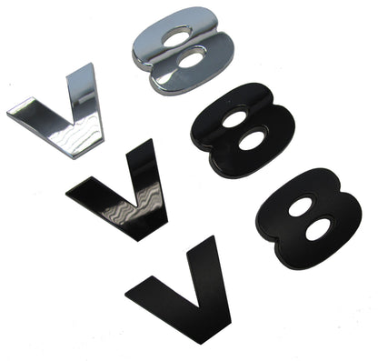 "V8" Lettering in Matte Black for Range Rover P38 & Classic