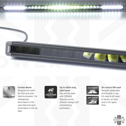 40" OSRAM Light Bar & Roof Rack Mount Kit for the Land Rover Defender L663