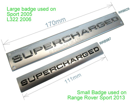 "SUPERCHARGED SPORT" Badge for Range Rover