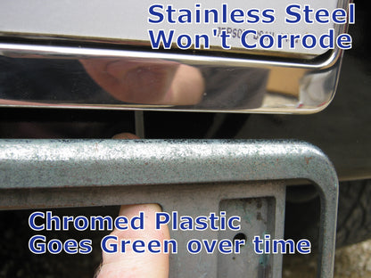 Rear Number Plate Surround - Polished Stainless - for Range Rover Sport L320