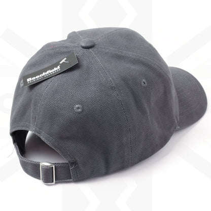 Embroidered Brushed Cotton Cap Powerful UK Ltd "Merch" - Graphite Grey