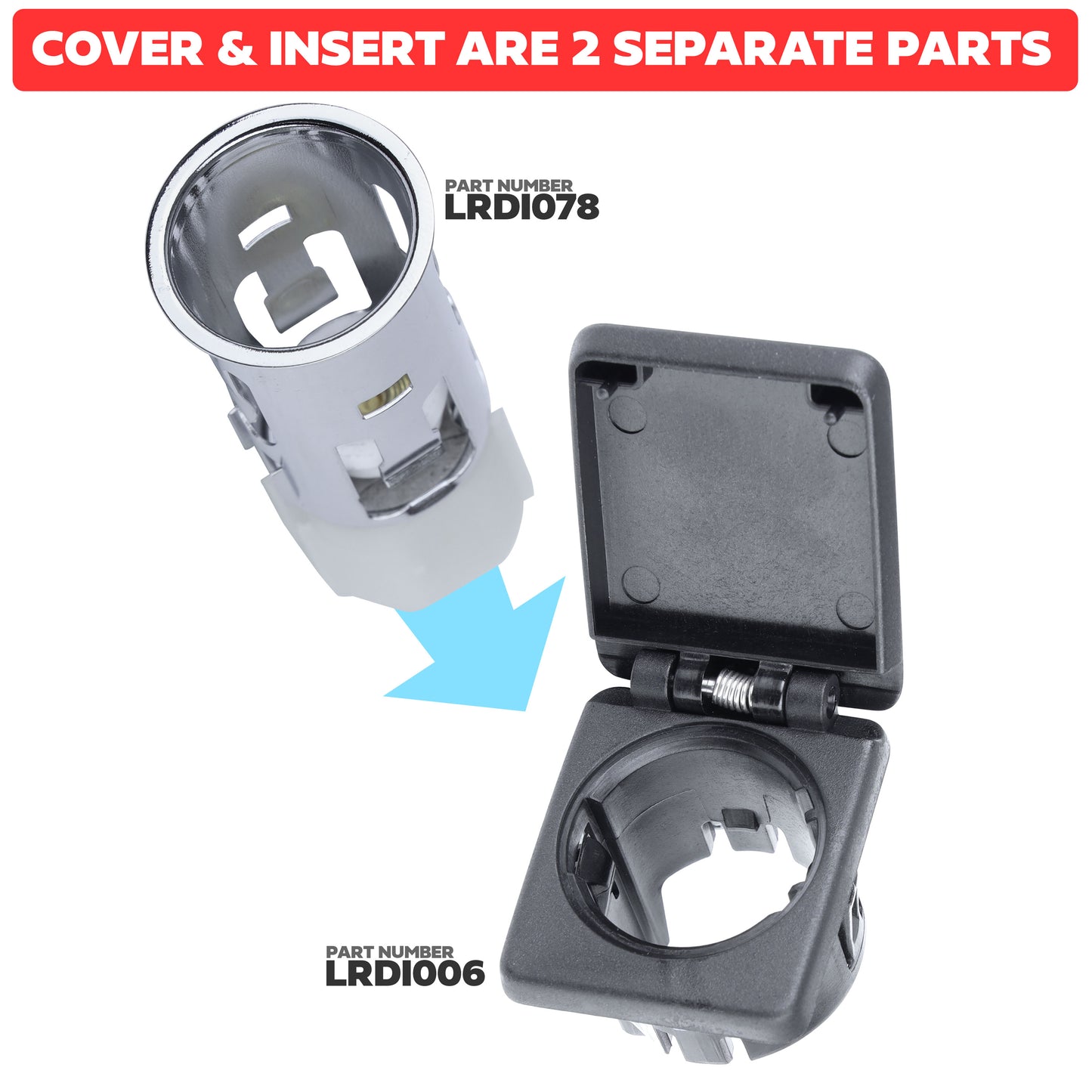 Genuine Interior Power Outlet Cover Lid for Range Rover Evoque 2 2019+