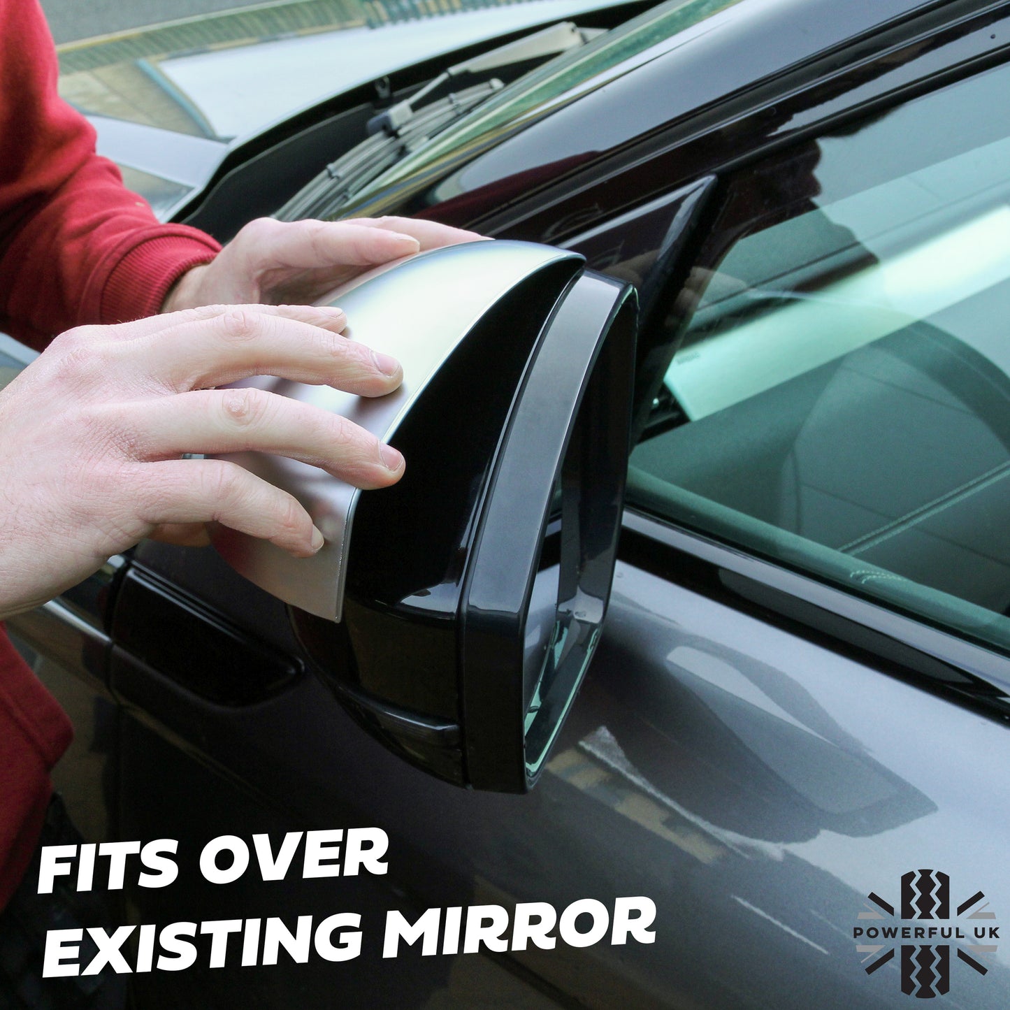Mirror Covers - Gloss Black - for Jaguar F-Pace