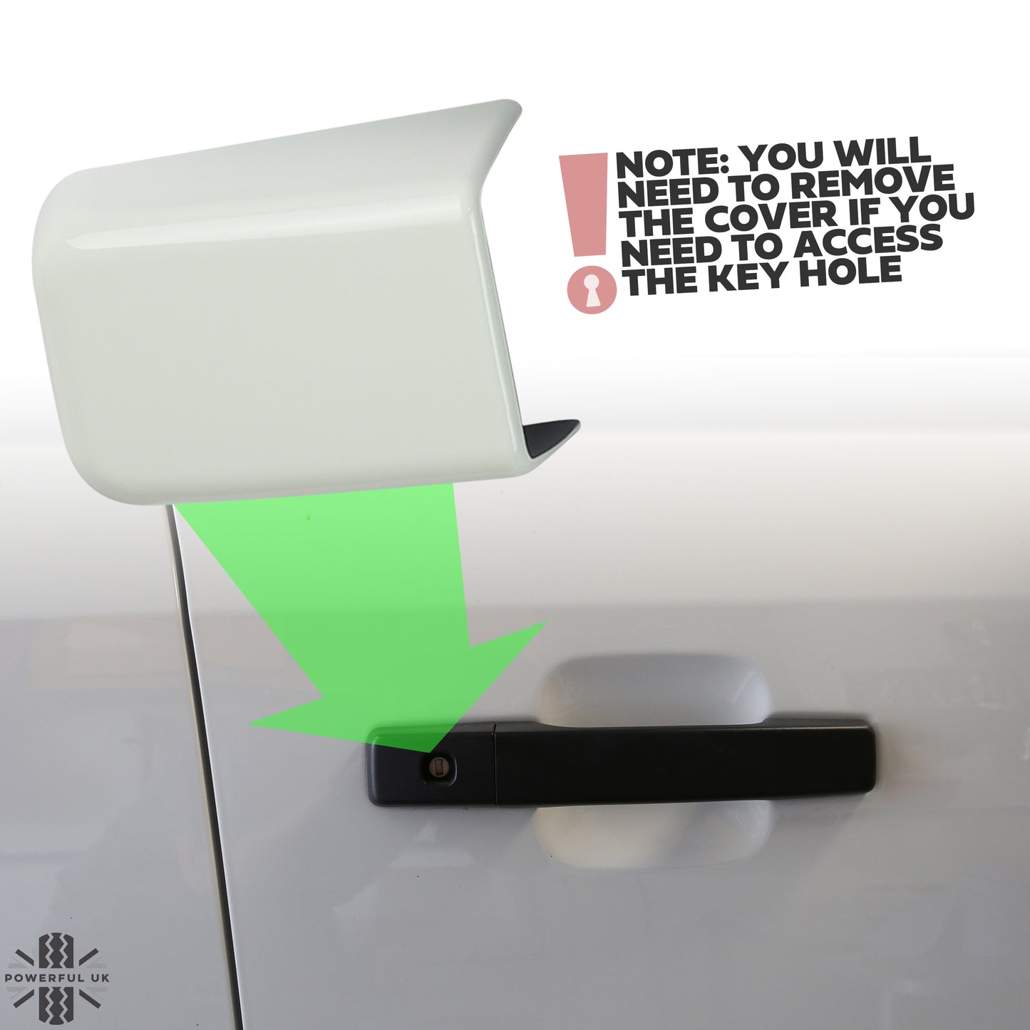 Door & Tailgate Handle Covers - Gloss Black - for Land Rover Defender L663 (110/130)