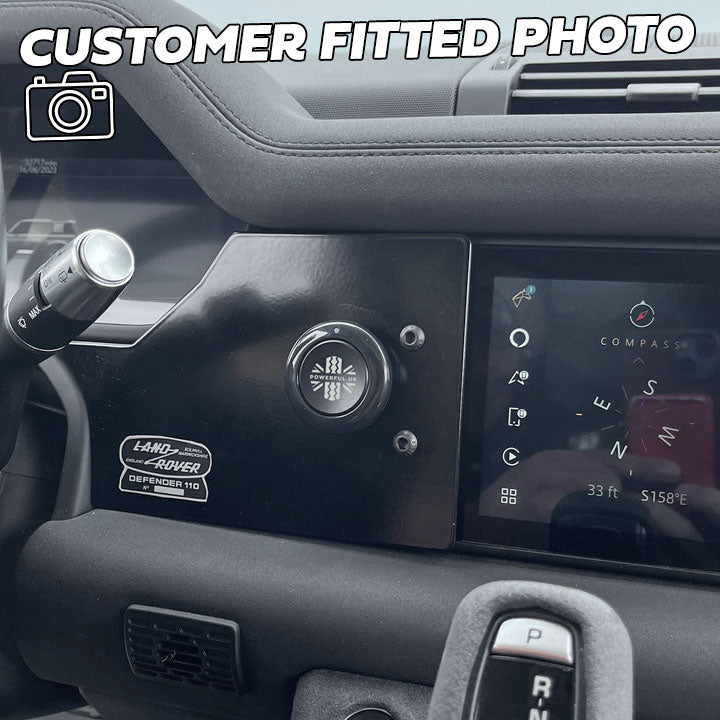 Auxiliary Panel Kit for Land Rover Defender L663 - Satin Black - Left Hand Drive