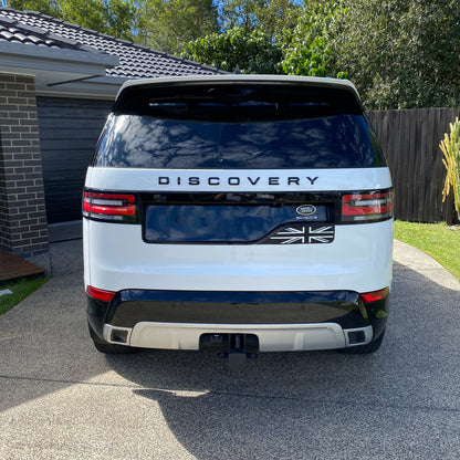 Tailgate Decal - Union Jack - Matt Black for Land Rover Discovery 5
