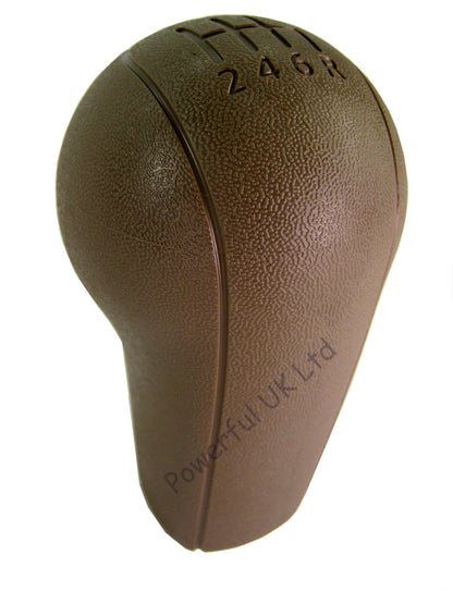 Manual Gear Knob - 6 speed - Tan - for Nissan Navara D40