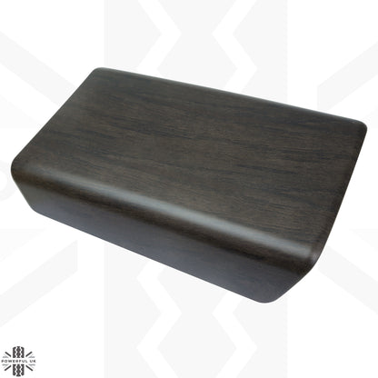 Centre Armrest Cover in Dark Oak Wood for Tesla Model 3 & Y