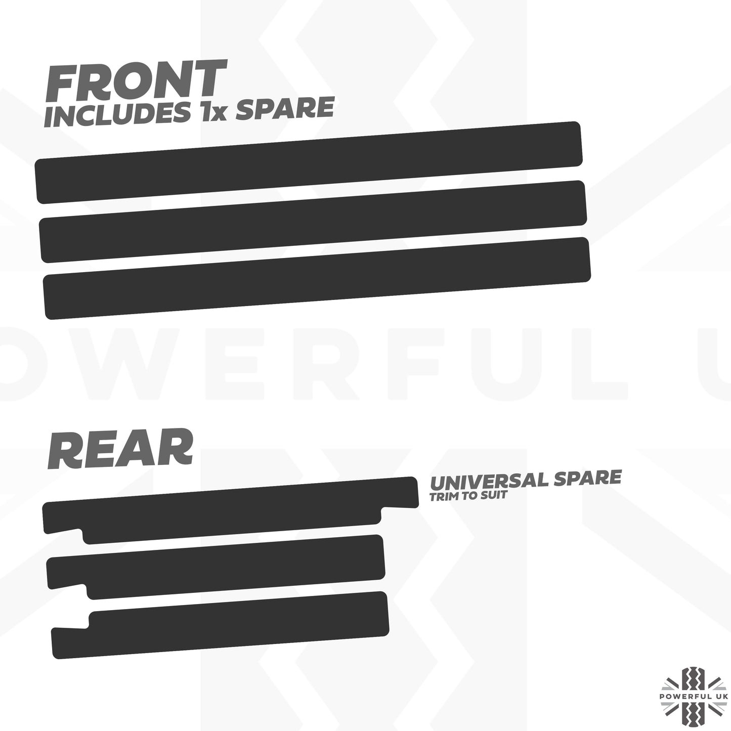 Outer Sill Step Cover Decal Set for Land Rover Discovery Sport