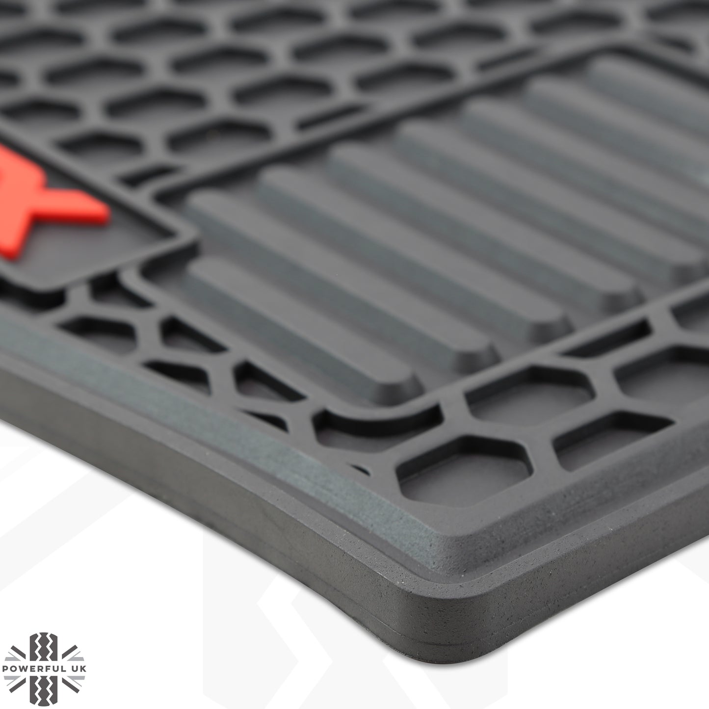 Rubber Floor Mats 4pc - RHD - for Toyota Hilux mk8 (2016+)