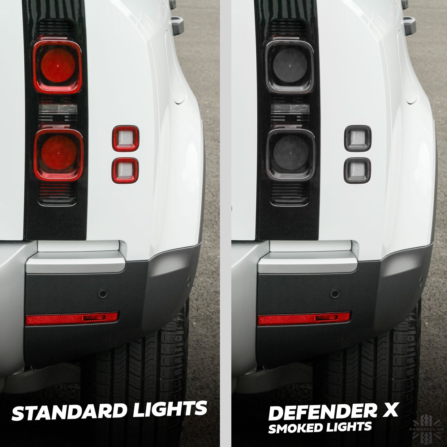 Smoked Rear Lights - UK Spec - for Land Rover Defender Model X