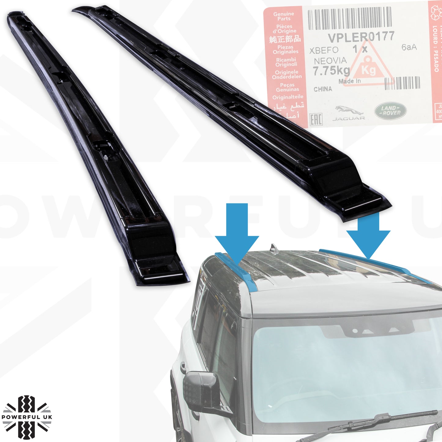 Roof Rails (Genuine) for Land Rover Defender L663 (110 & 130 model)