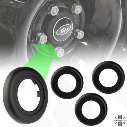 Steel Wheel Centre Cap - With Badge Hole - 4 pcs - for Land Rover Defender L663