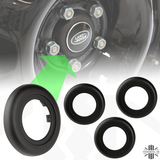 Steel Wheel Centre Cap - With Badge Hole - 4 pcs - for Land Rover Defender L663