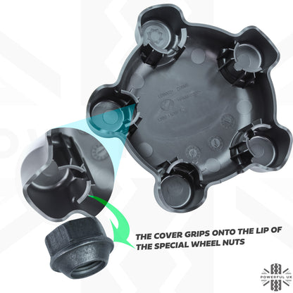 Steel Wheel Hub Cap / Wheel Centre - 4 pcs - for Land Rover Defender L663