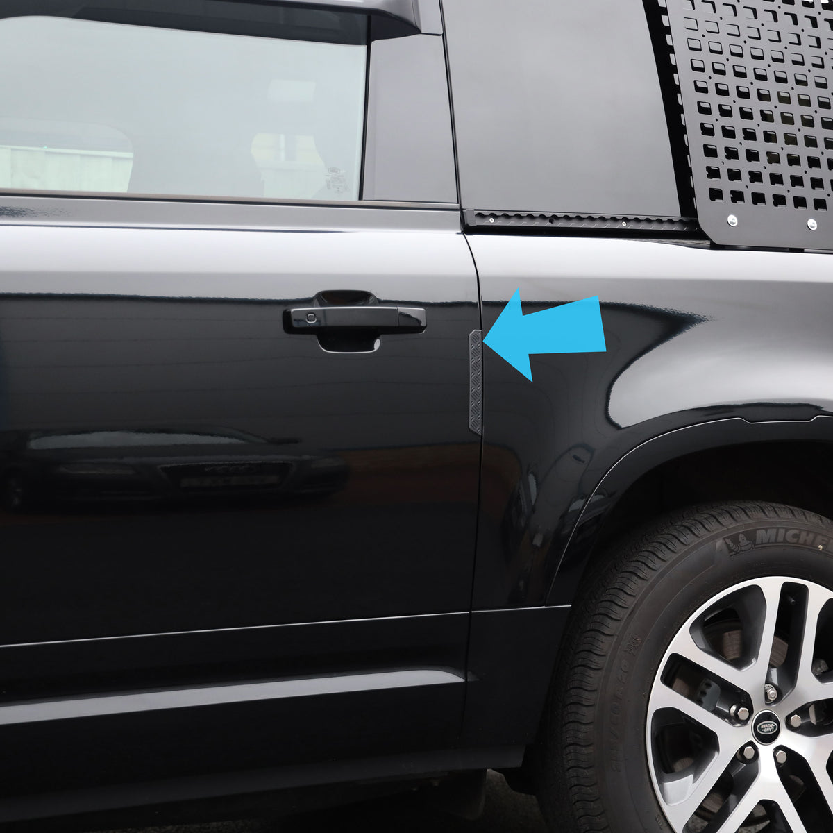 Door Edge Protection Strips for Land Rover Defender L663 90 - Square Pattern
