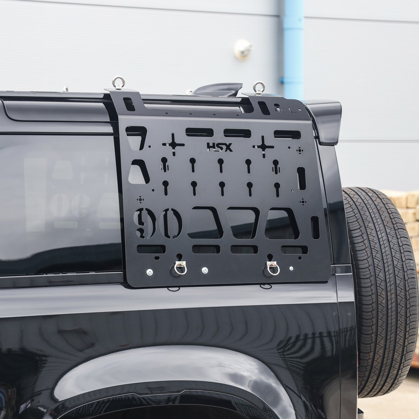 Molle Plate Kit - Black - Mix Design - PAIR - for Land Rover Defender L663 (90 Model)