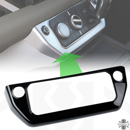 Centre Dash Cover Trim - Gloss Black - for Land Rover Defender L663