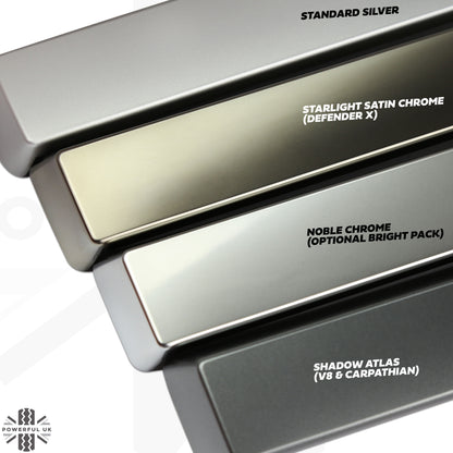 Front Grille Bar in Starlight Satin Chrome (Genuine) for Land Rover Defender L663