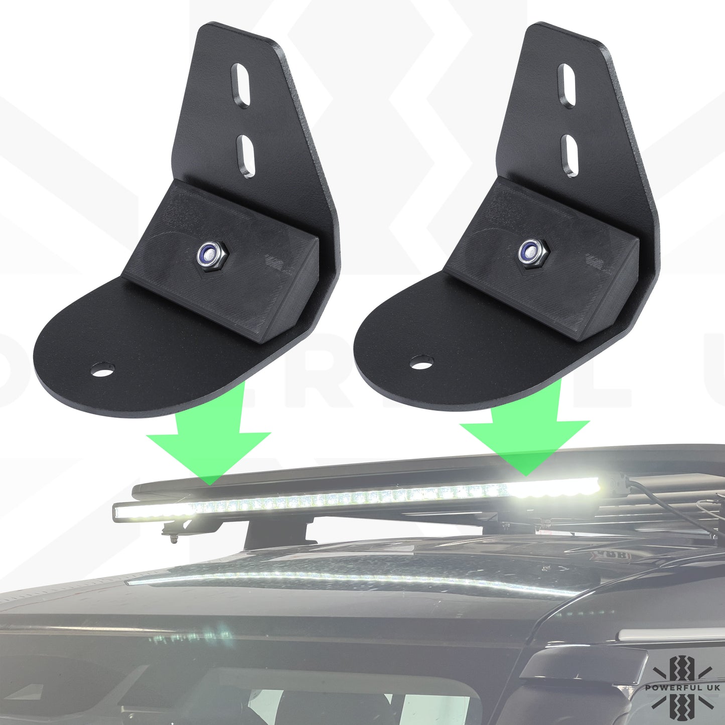 Roof Rack Lightbar Mount Kit for the Land Rover Defender L663