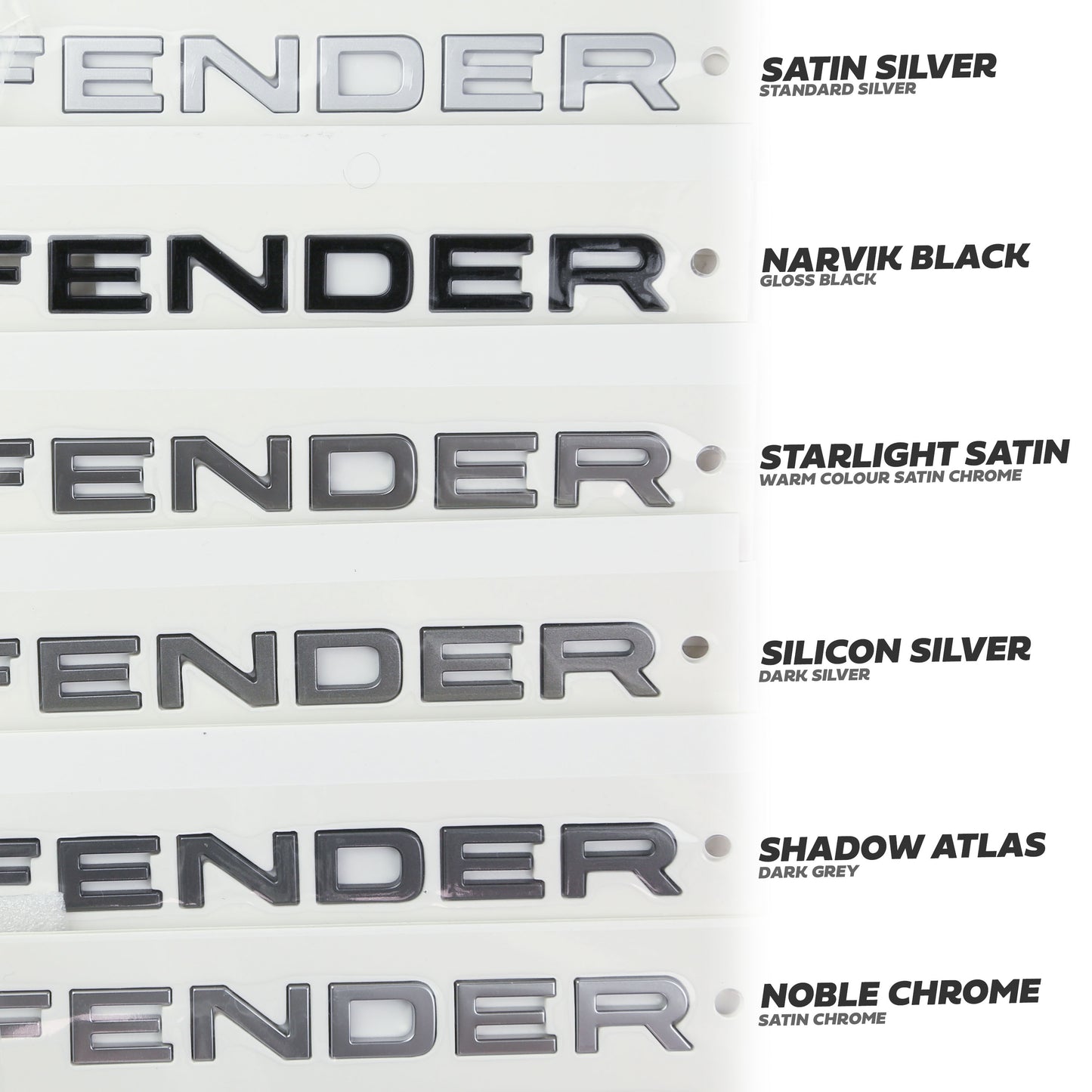 Tailgate Lettering - Shadow Atlas - for Land Rover Defender L663