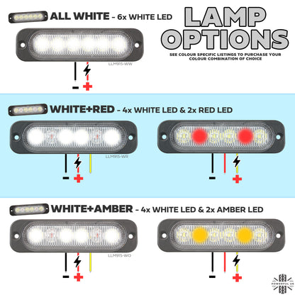 LED rear light upgrade kit for Land Rover Defender L663 - White + Red