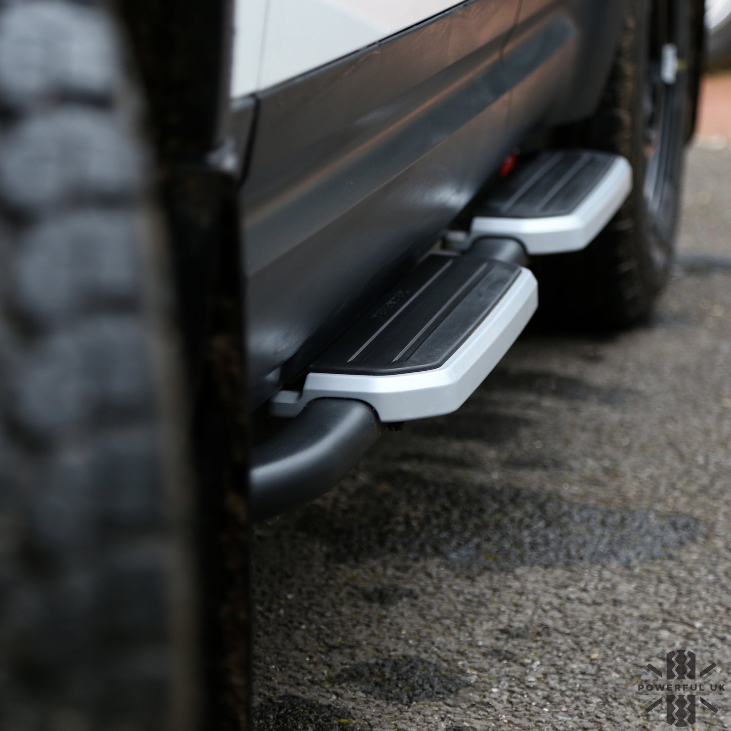 Fixed Side Steps (Genuine) + Extra Fitting Kit for Land Rover Defender L663 (110 Model)