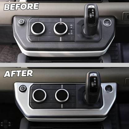 Centre Dash Cover Trim - Silver - for Land Rover Defender L663