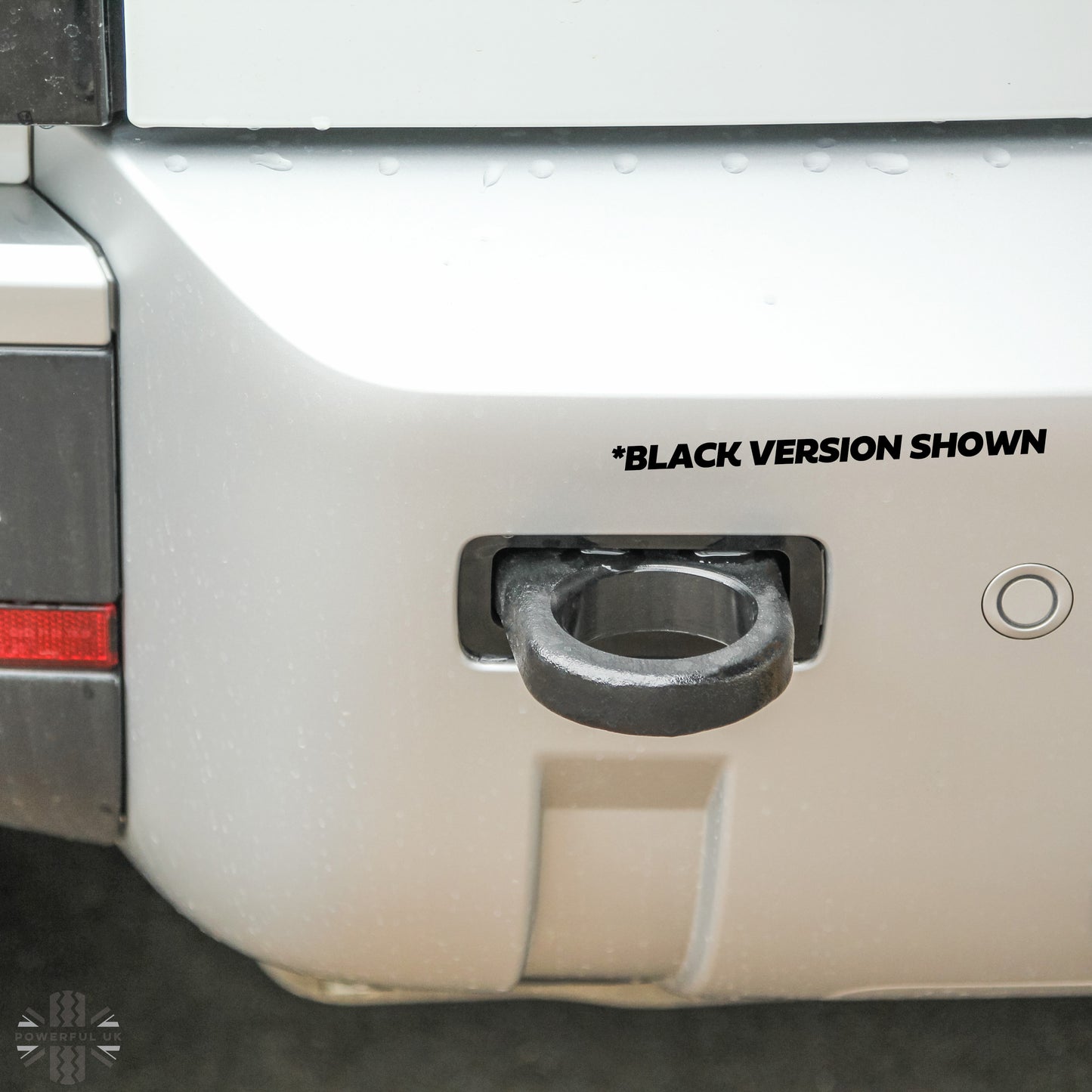 Tow Loop Upgrade Kit A - Red Loops + Black Inserts for Land Rover Defender L663