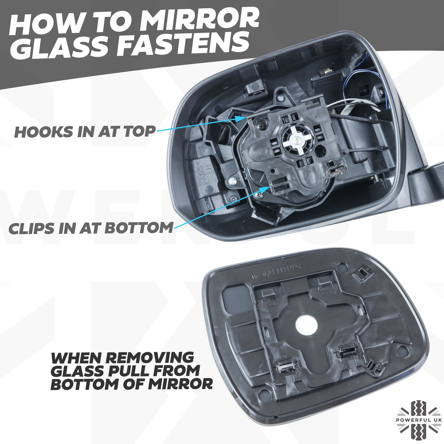 Wing Mirror Assembly - Chrome - RH - for Toyota Hilux Mk7 (2011-15)