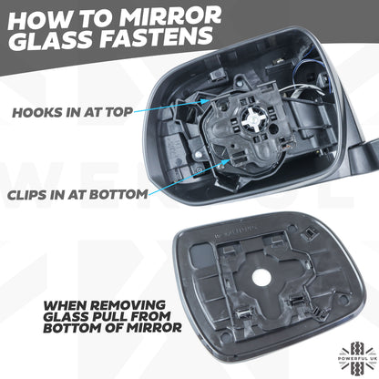 Wing Mirror Assembly - Chrome - RH - for Toyota Hilux Mk7 (2011-15)