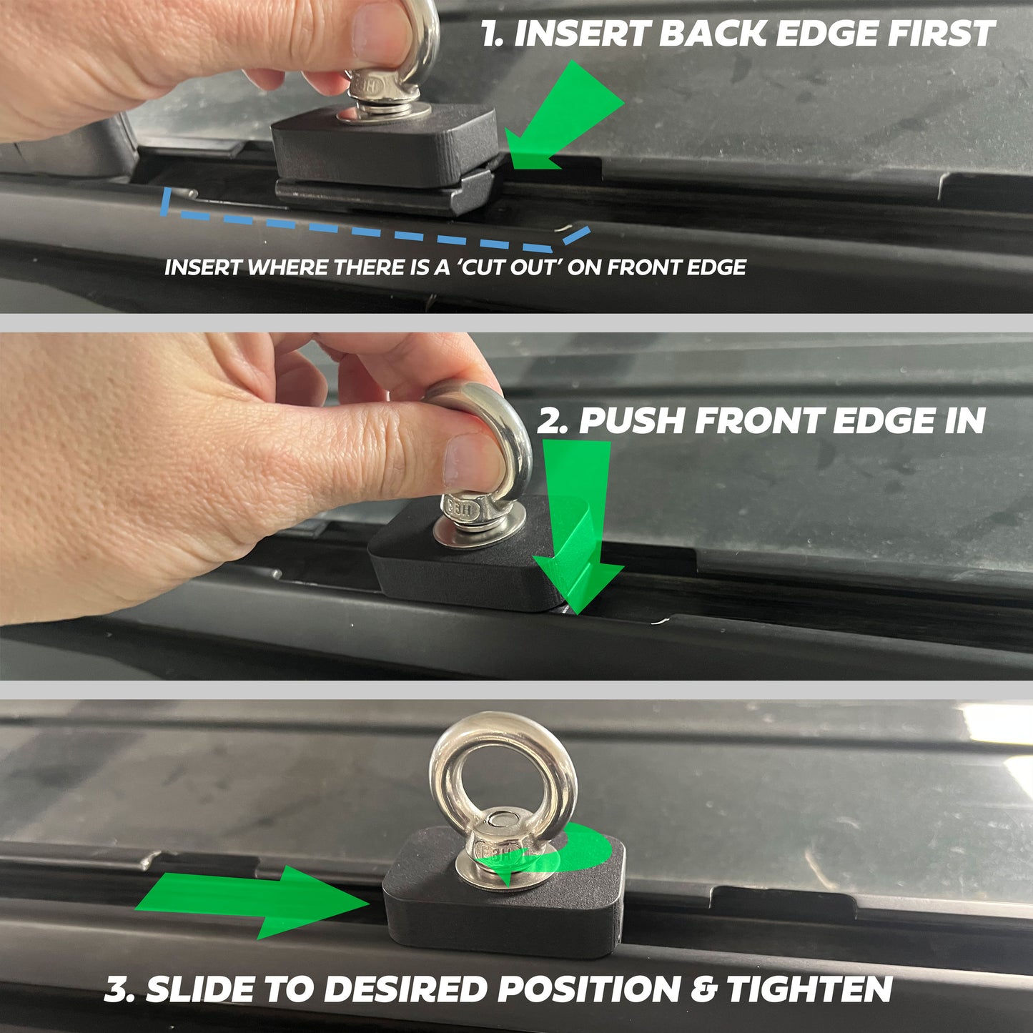 Roof Rail Eyelet Kit - for Land Rover Discovery 3/4