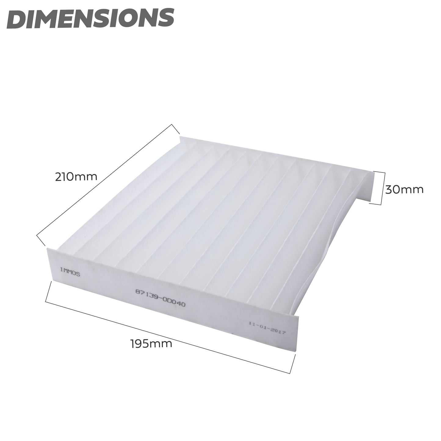 Cabin Pollen Filter for Toyota Hilux Mk6