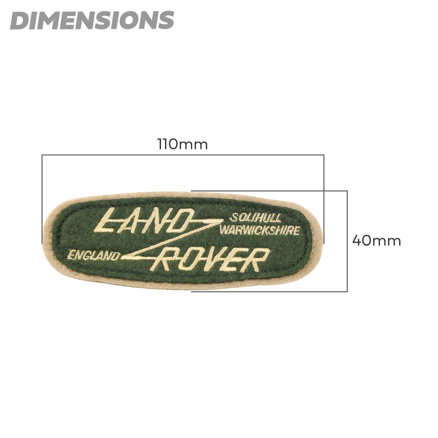 Land Rover x Red Canoe Embroidered Patch - Small