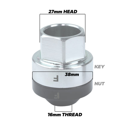 Locking Wheel Nut Kit for Range Rover Classic Steel Wheels