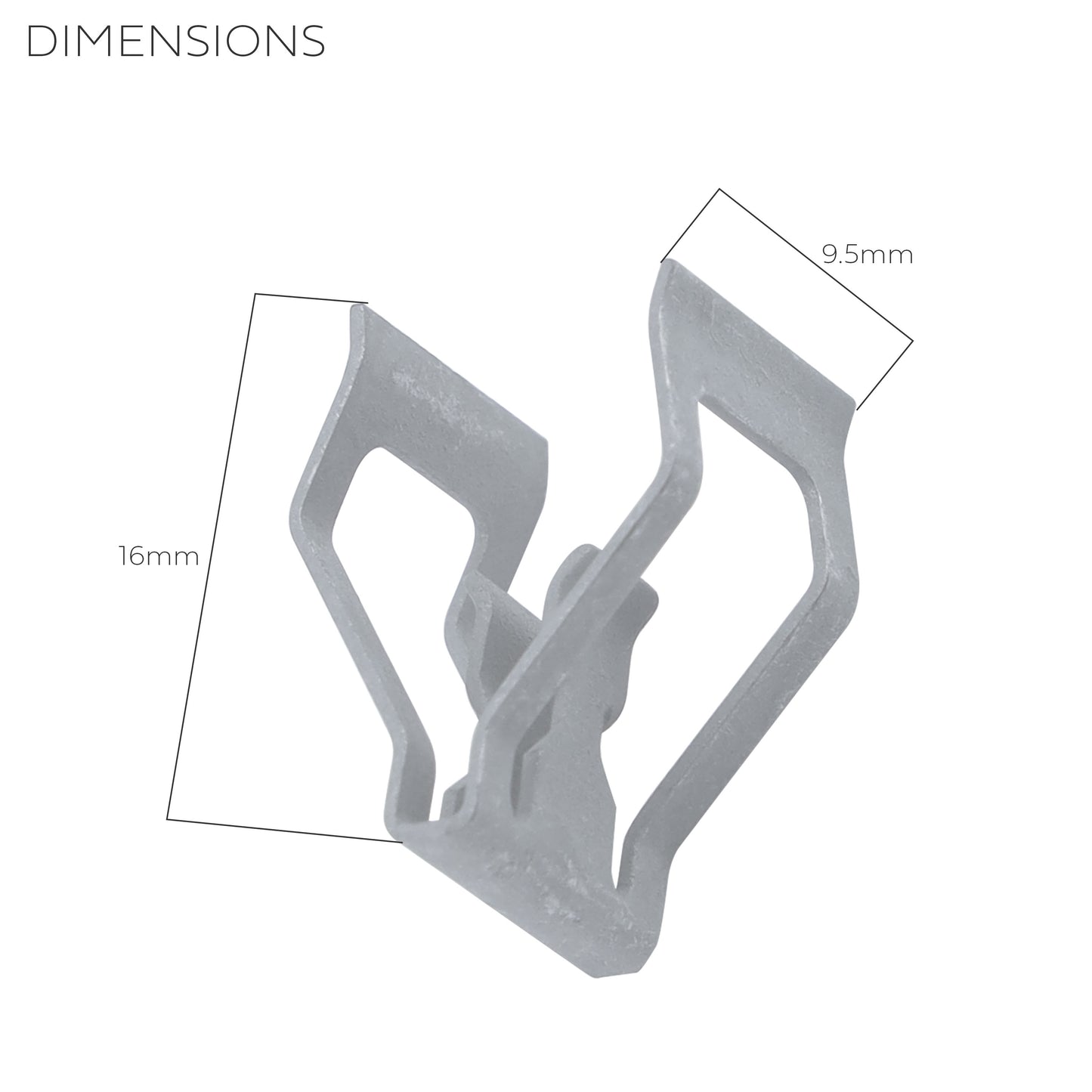 2x Metal Trim Clips for Overhead Console for Land Rover Discovery Sport