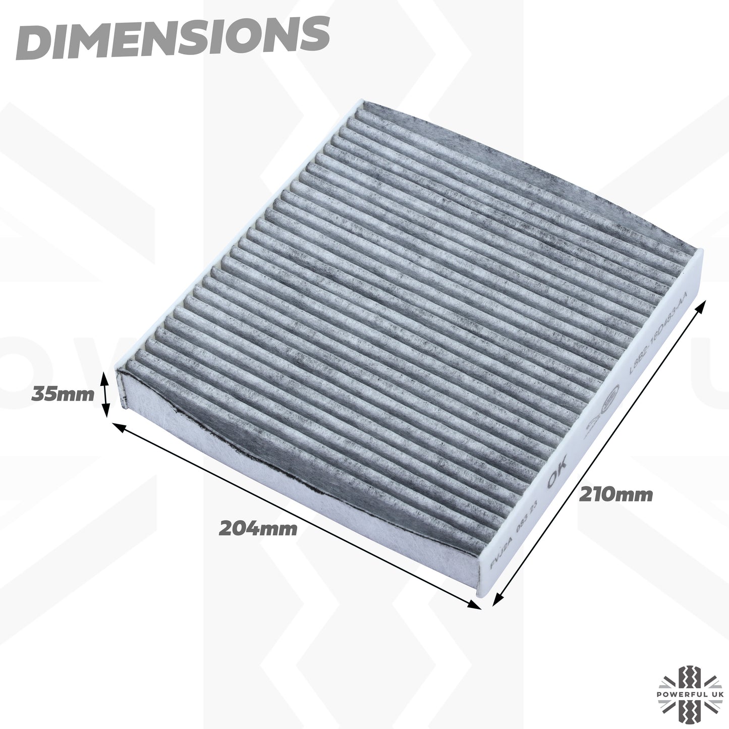 Genuine Cabin Filter (Standard) for Land Rover Discovery 5 Facelift (2020+)