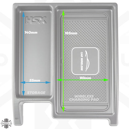 Wireless Charging Tray for Range Rover Sport L494 2014-17 (for vehicles WITH fridge)