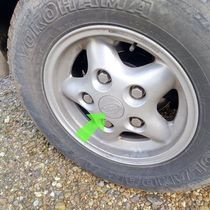 Genuine 4x Alloy Wheel Centre Caps for Land Rover Discovery 1 - Silver