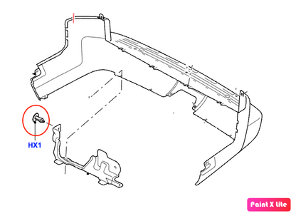 4x Clips (6.3x22mm Plastic Push Pin type) for Land Rover Discovery 4 - Genuine