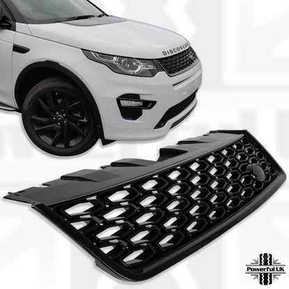 Gloss Black Front Bumper Grille For Land Rover Discovery Sport 2016–2019 – 2020 Style Upgrade